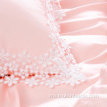 100% Kapas Bedding Set Perkahwinan Lace Comforter Set